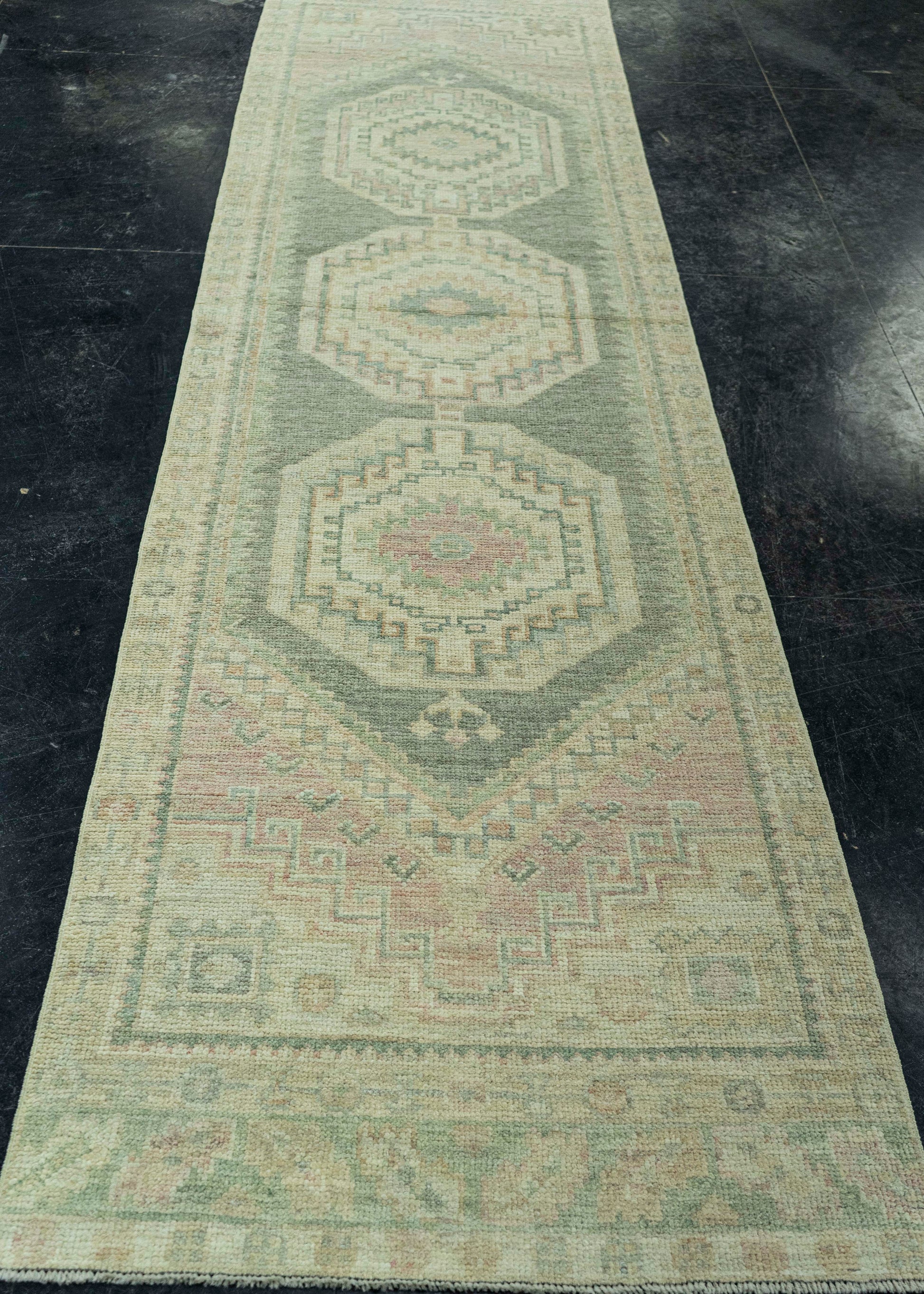 Turkish Oushak Rug 2'10" x 11' #19493