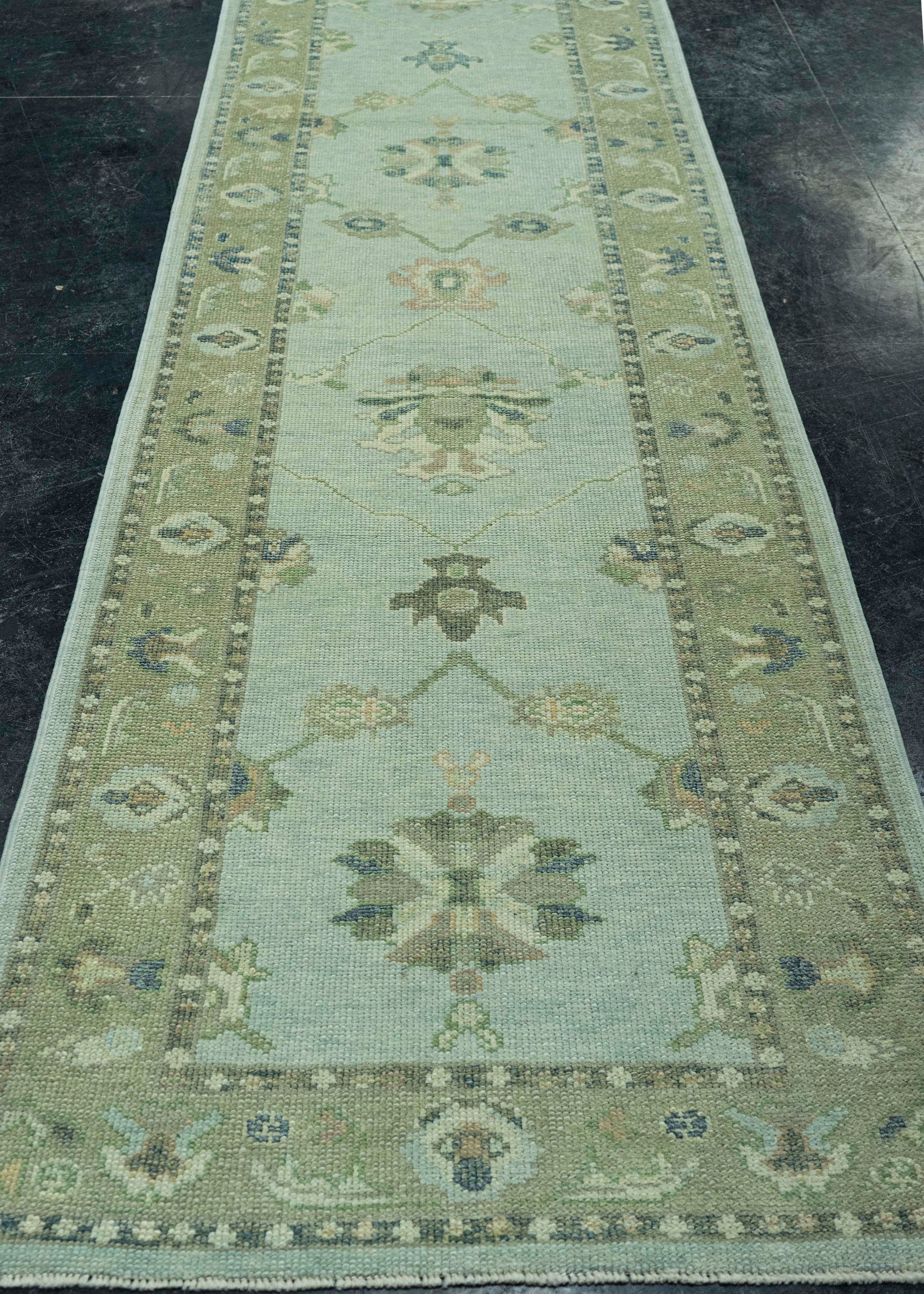 Turkish Oushak Rug 3'2" x 14'6" #19129