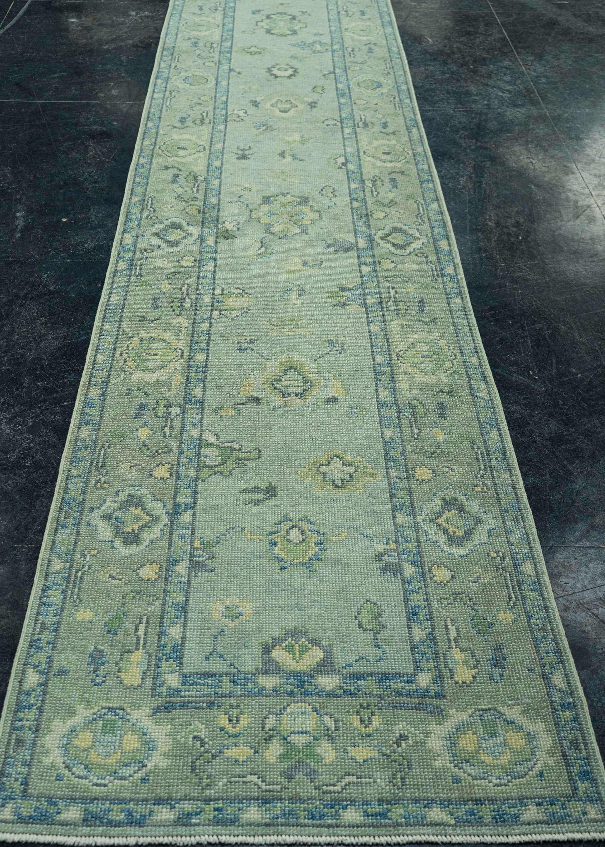 Turkish Oushak Rug 2'10" x 14'8" #19189