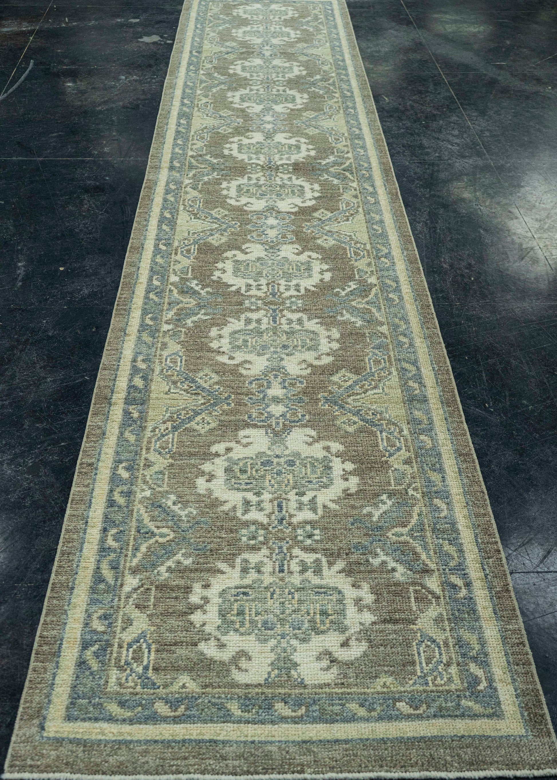 Turkish Oushak Rug 2'9" x 14' #19286