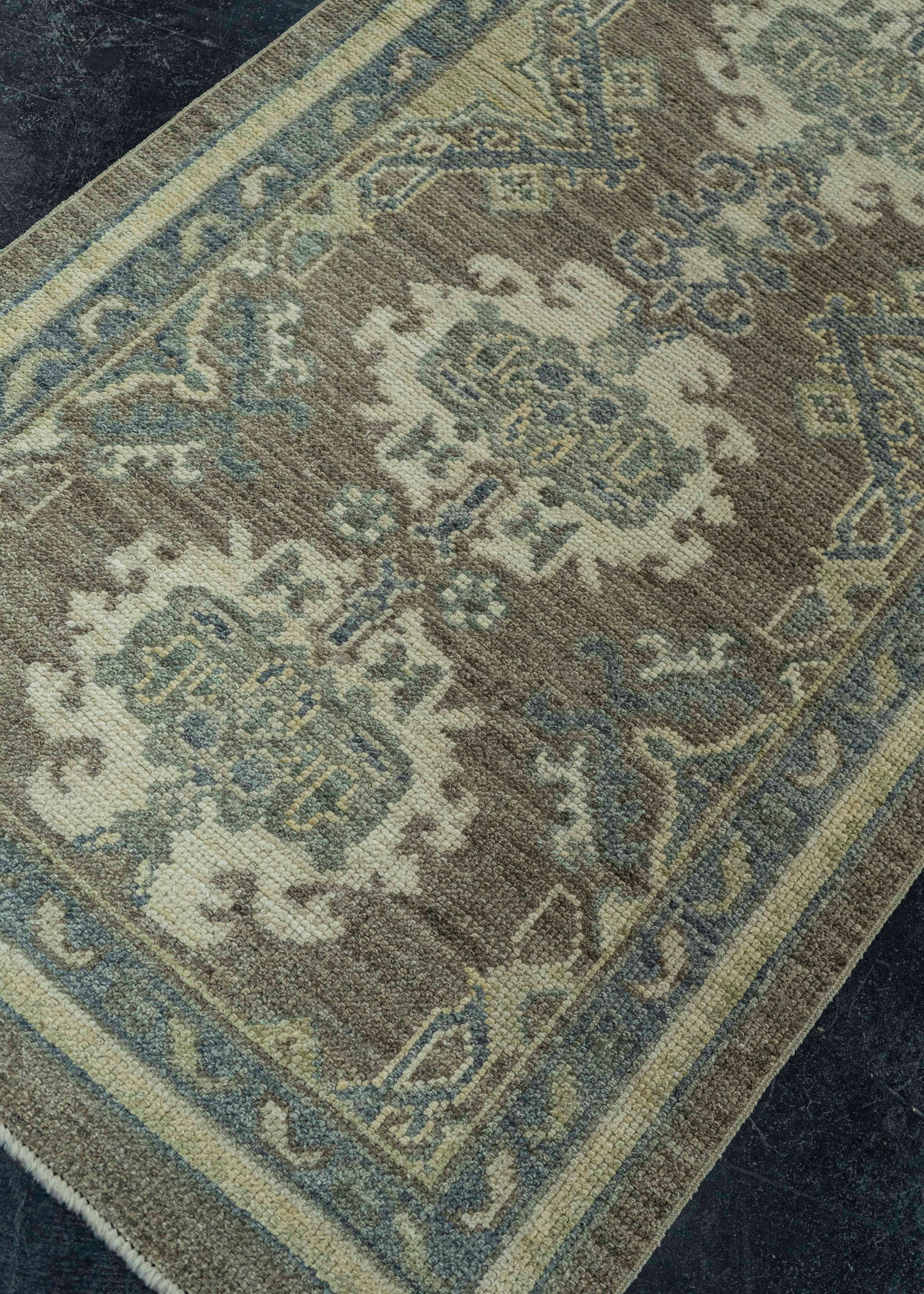 Turkish Oushak Rug 2'9" x 14' #19286