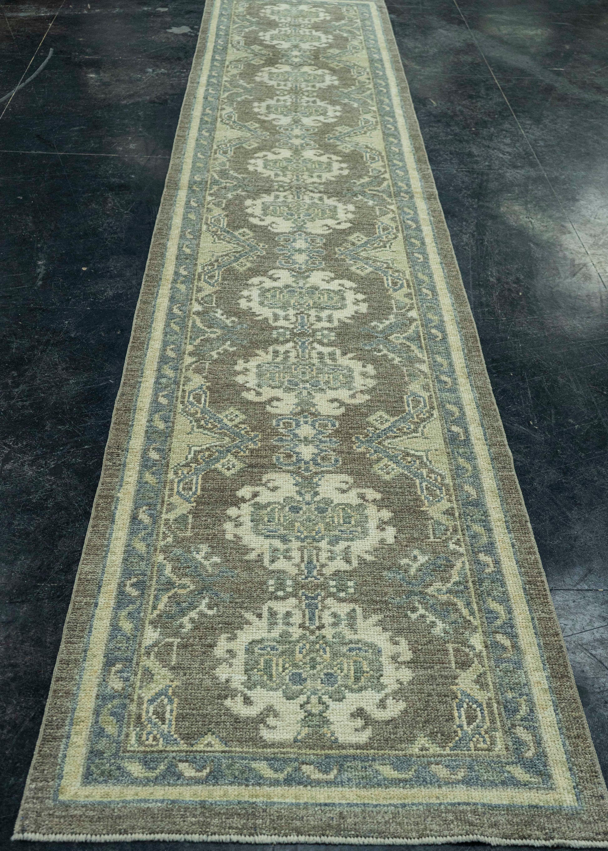 Turkish Oushak Rug 2'9" x 13'10" #19444