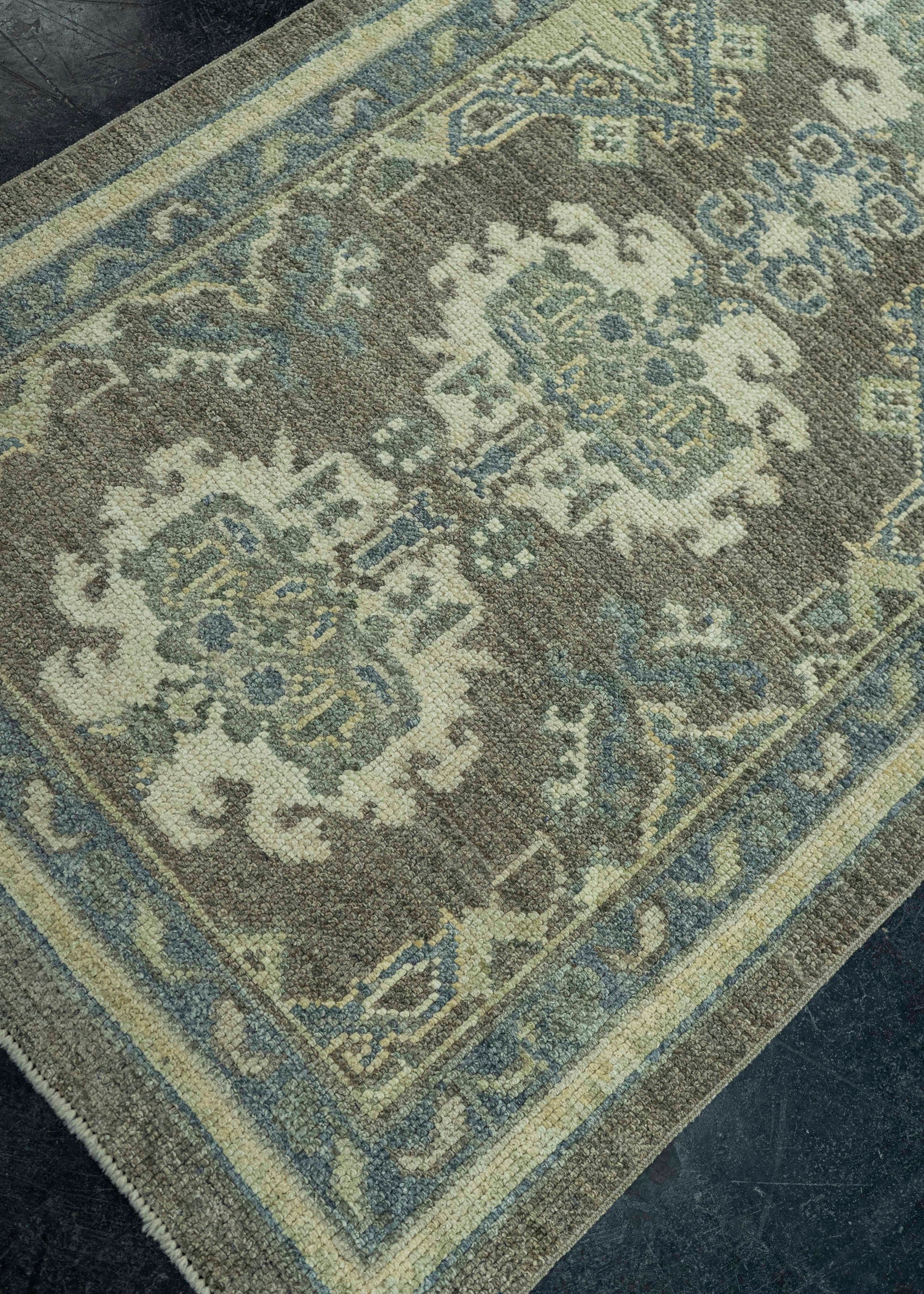 Turkish Oushak Rug 2'9" x 13'10" #19444