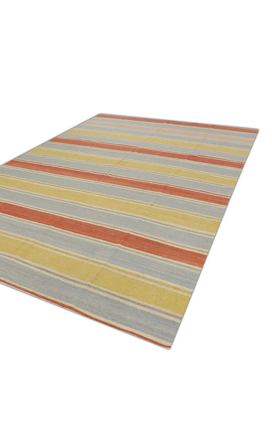 Handmade Oriental Flat Weave Turkish Kilim Rug 8'4" x 11'11" #05