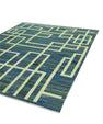 Handmade Blue Flat Weave Turkish Kilim 8'5" x 10'7" #F-1003