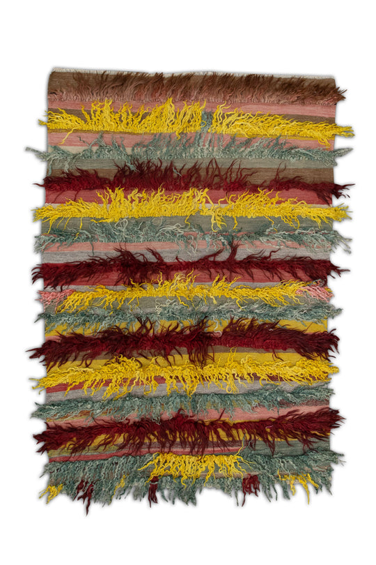 #291 Hand Knotted Turkish Vintage Rug 3'10" x 5'7"