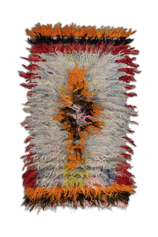 #288 Hand Knotted Turkish Vintage Rug 3' x 5'7"