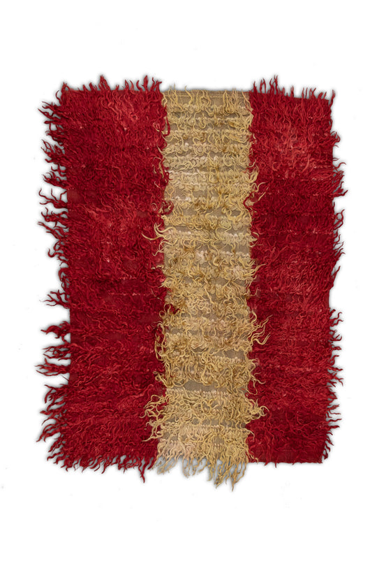 #283 Hand Knotted Turkish Vintage Rug 3'6" x 4'8"