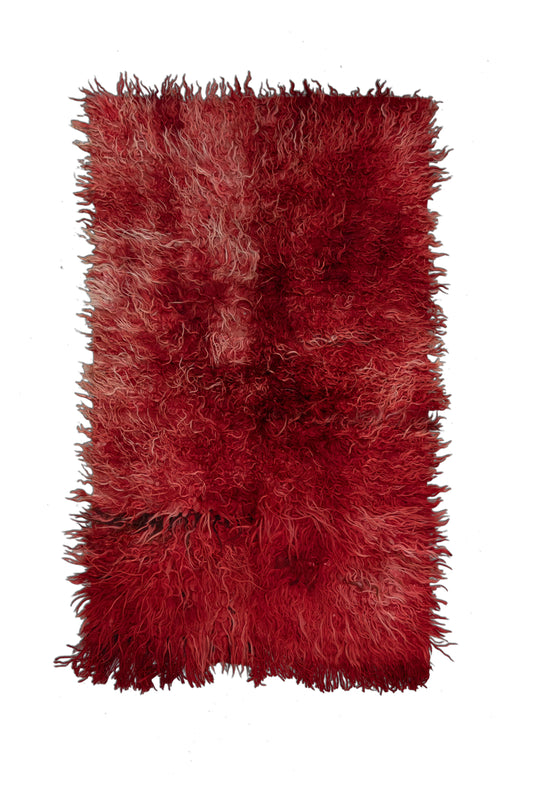 #272 Turkish Vintage Anatolian Runner  Rug  3'8" x 6'