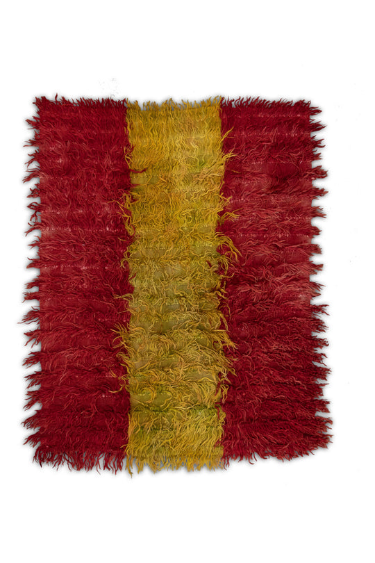 #67 Turkish Vintage Anatolian Rug  4'3" x 5'6"