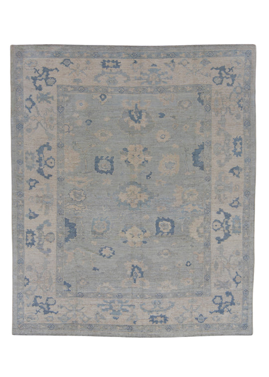 Turkish Oushak Rug 9'6" x 11'4" #12195