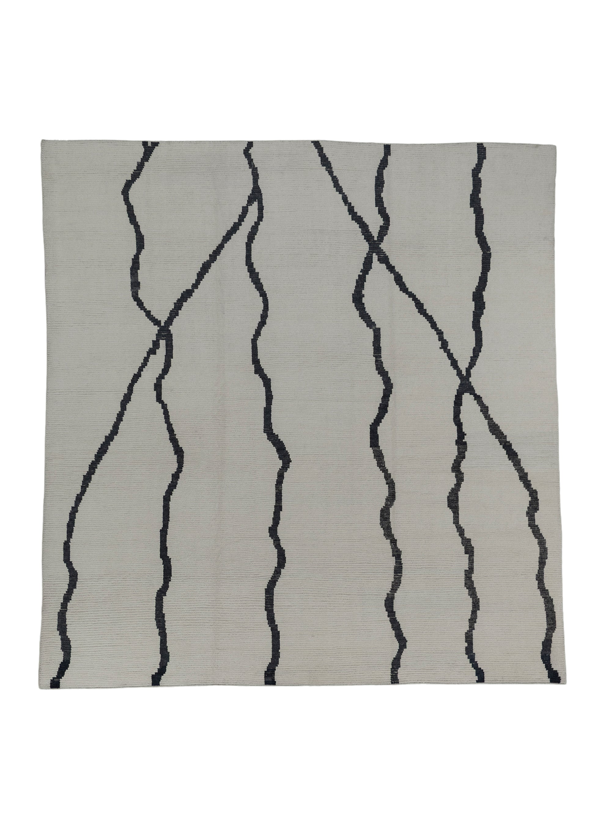Square Hand Knotted Turkish Tulu Rug 11'3" x 11'10" #6460