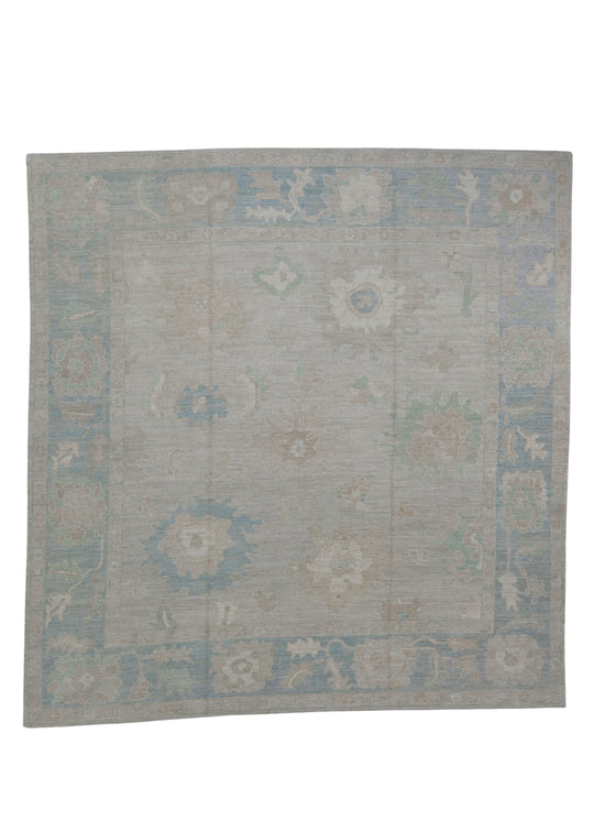 Square Turkish Oushak Rug 12' x 12'6" #11662