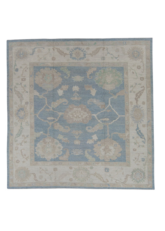 Square Turkish Oushak Rug 10' x 10'2" #11634