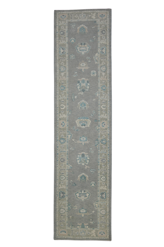 Turkish Oushak Rug 3'1" x 12'3" #11938