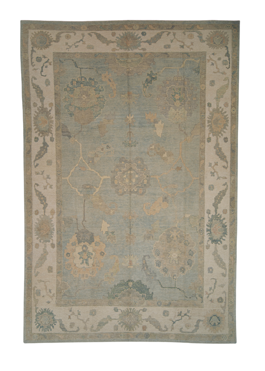 Turkish Oushak Rug 9'11" x 14'8" #12094