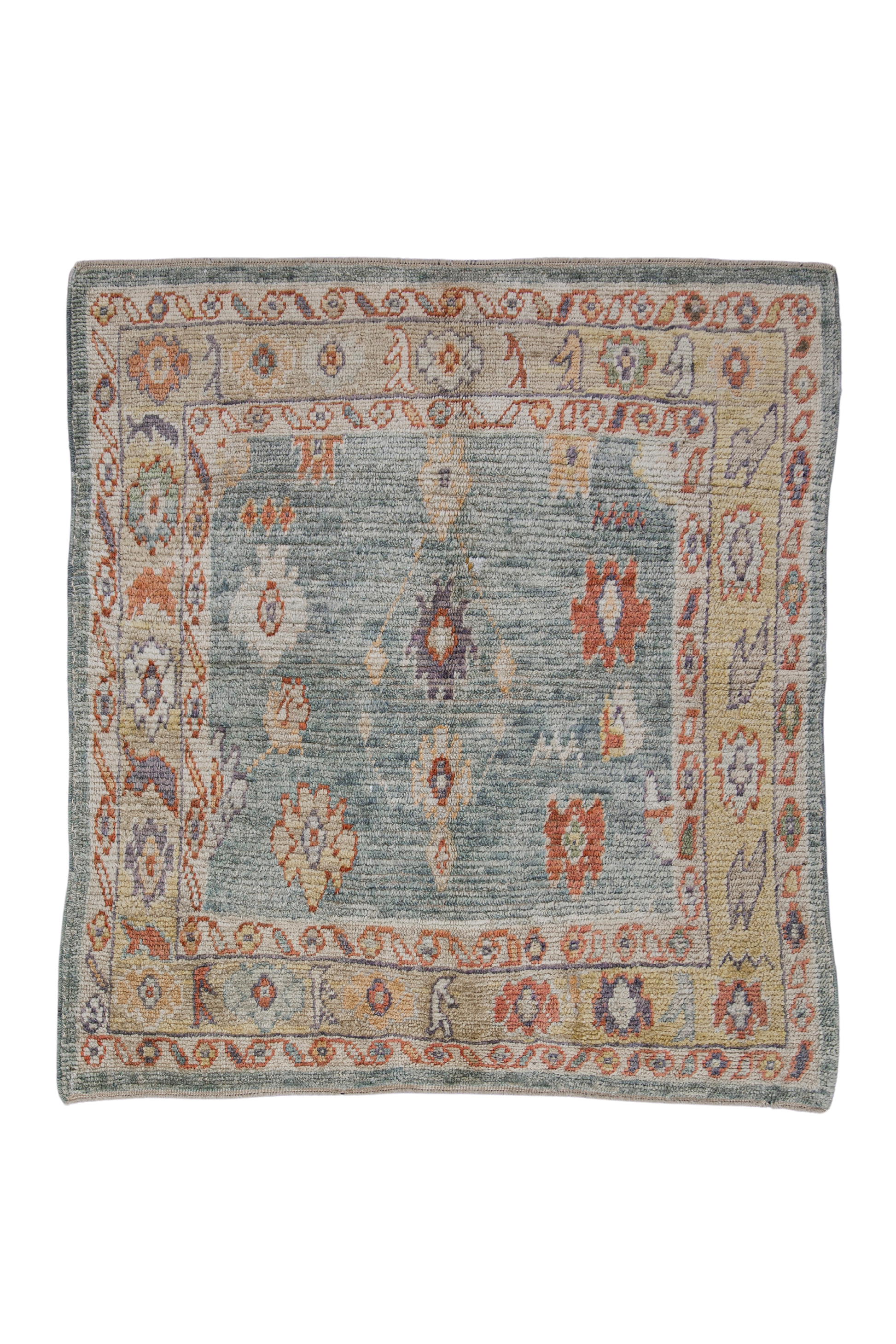 Square Turkish Oushak Rug 5'4" x 5'10" #4595