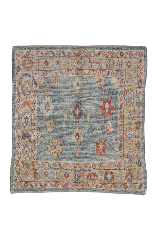 Square Turkish Oushak Rug 5'4" x 5'10" #4595