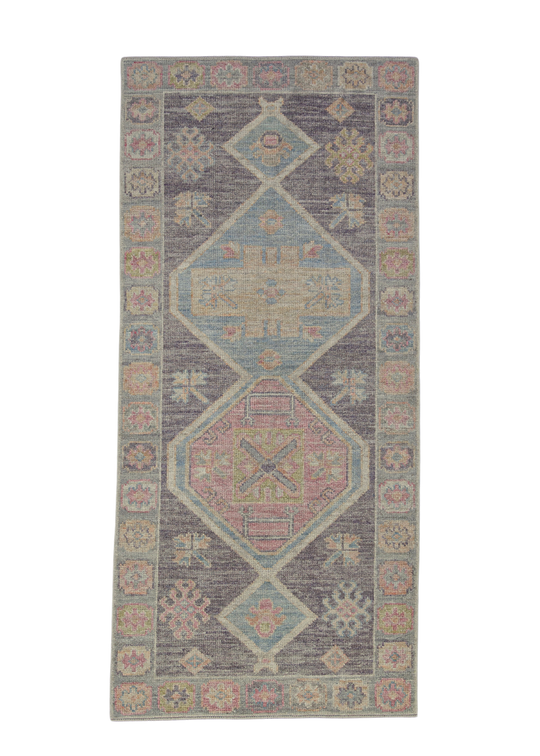 Turkish Oushak Rug 3' x 6'7" #4153