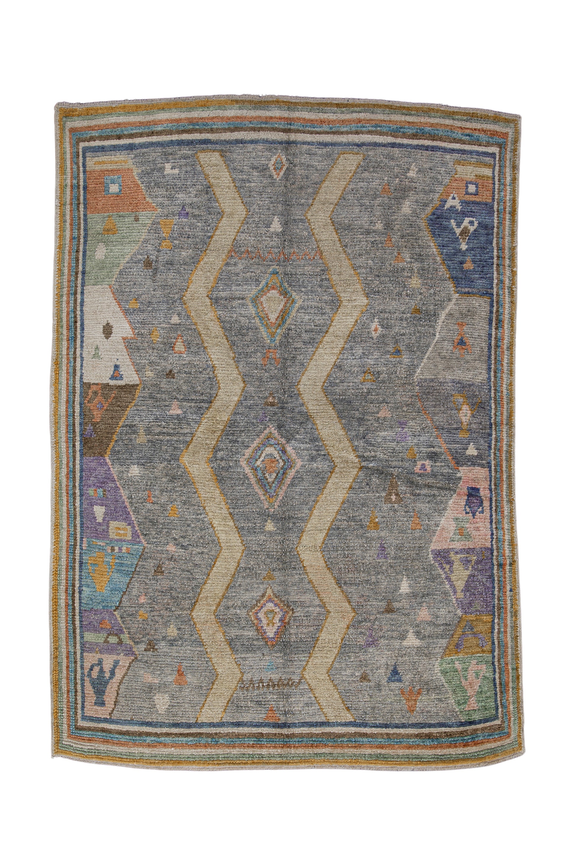 Turkish Oushak Rug 5'4" x 7'7" #4607