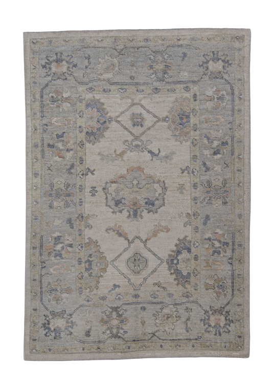 Turkish Oushak Rug 4'11" x 7'2" #12193