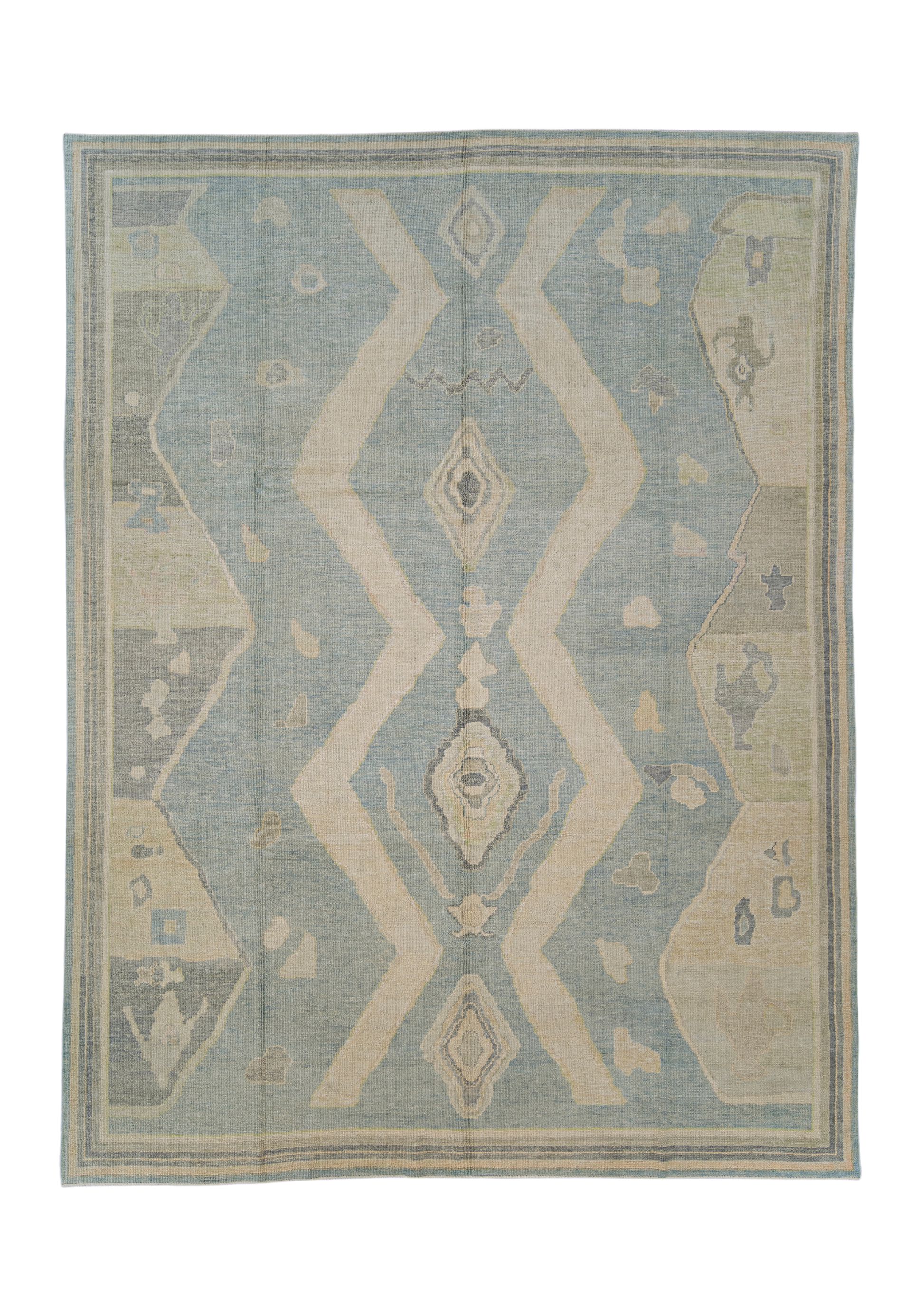 Turkish Oushak Rug 8'10" x 11'6" #12179