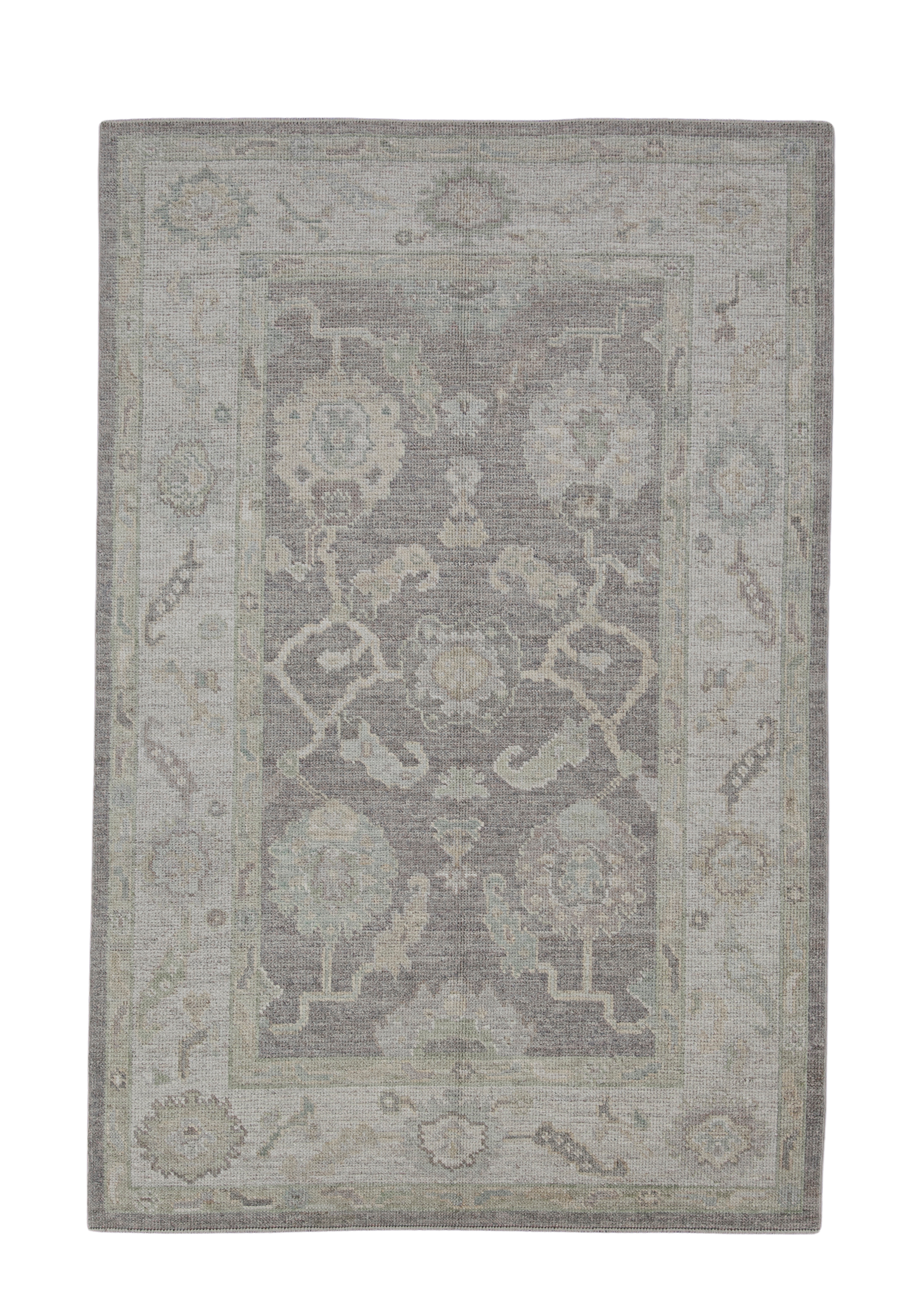 Turkish Oushak Rug 4'2" x 6'4" #11567
