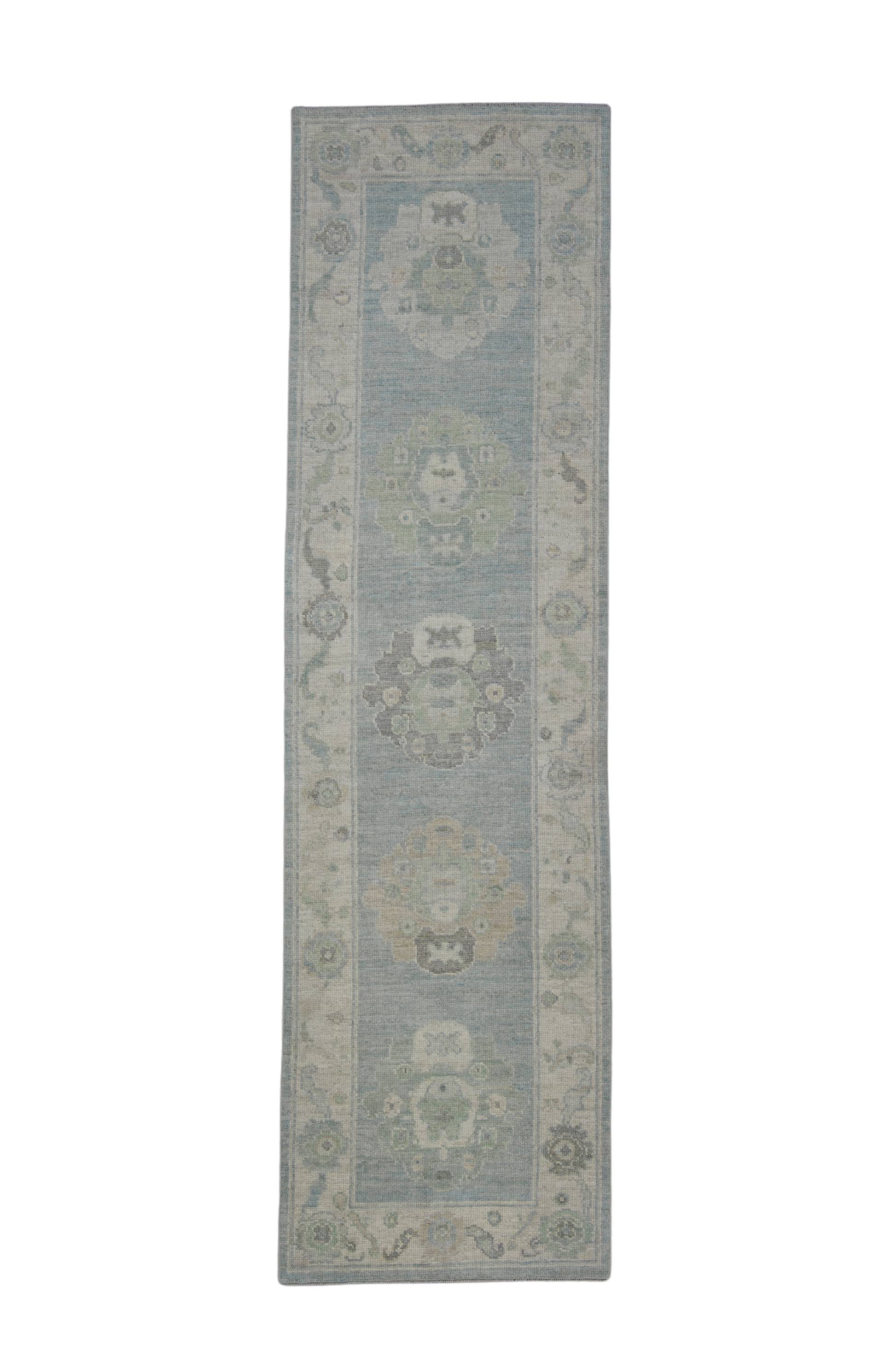 Turkish Oushak Rug 2'10" x 10'3" #11666