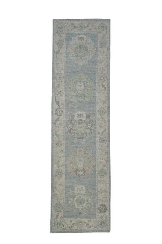 Turkish Oushak Rug 2'10" x 10'3" #11666