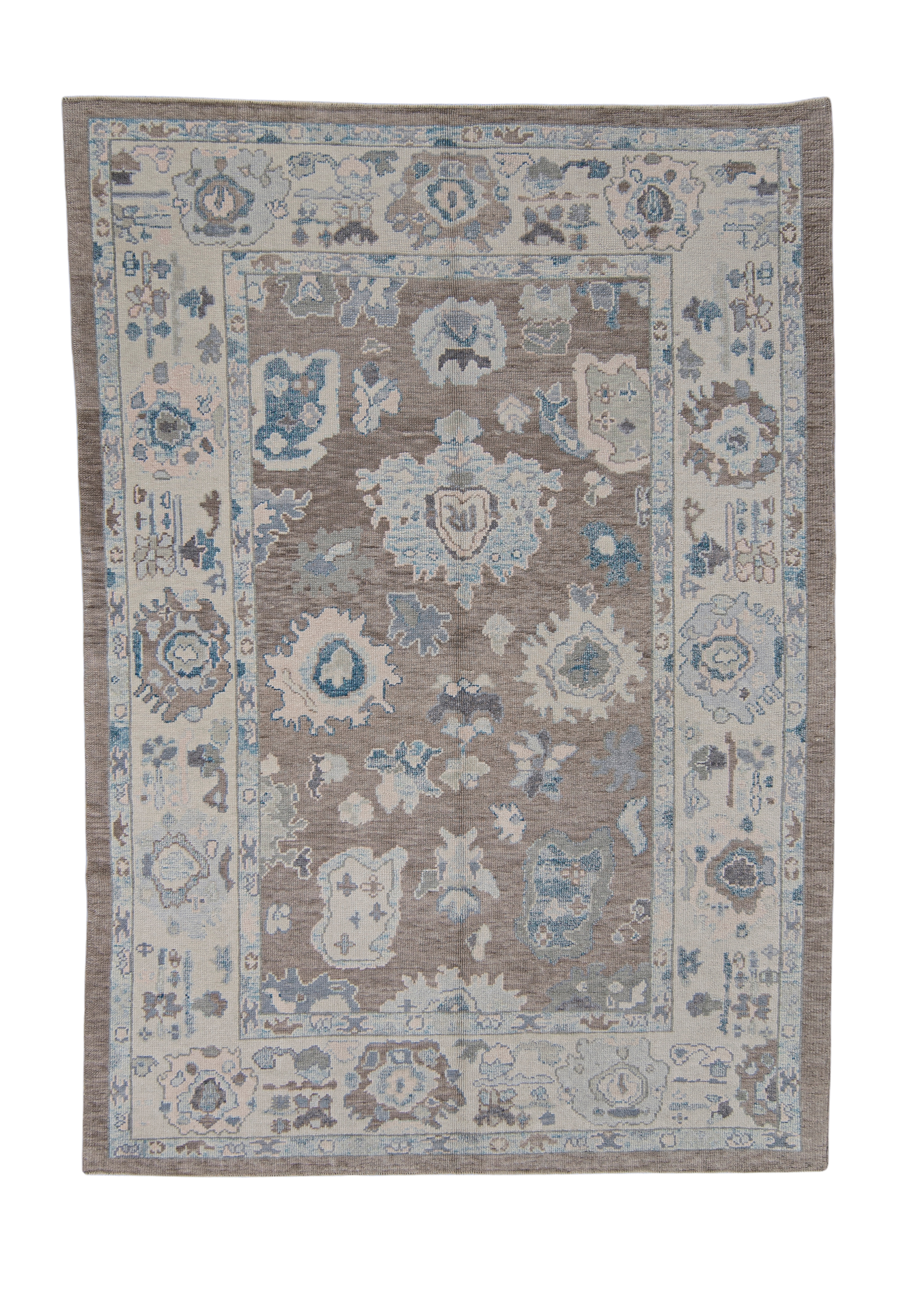 Turkish Oushak Rug 6'2" x 8'8" #7598