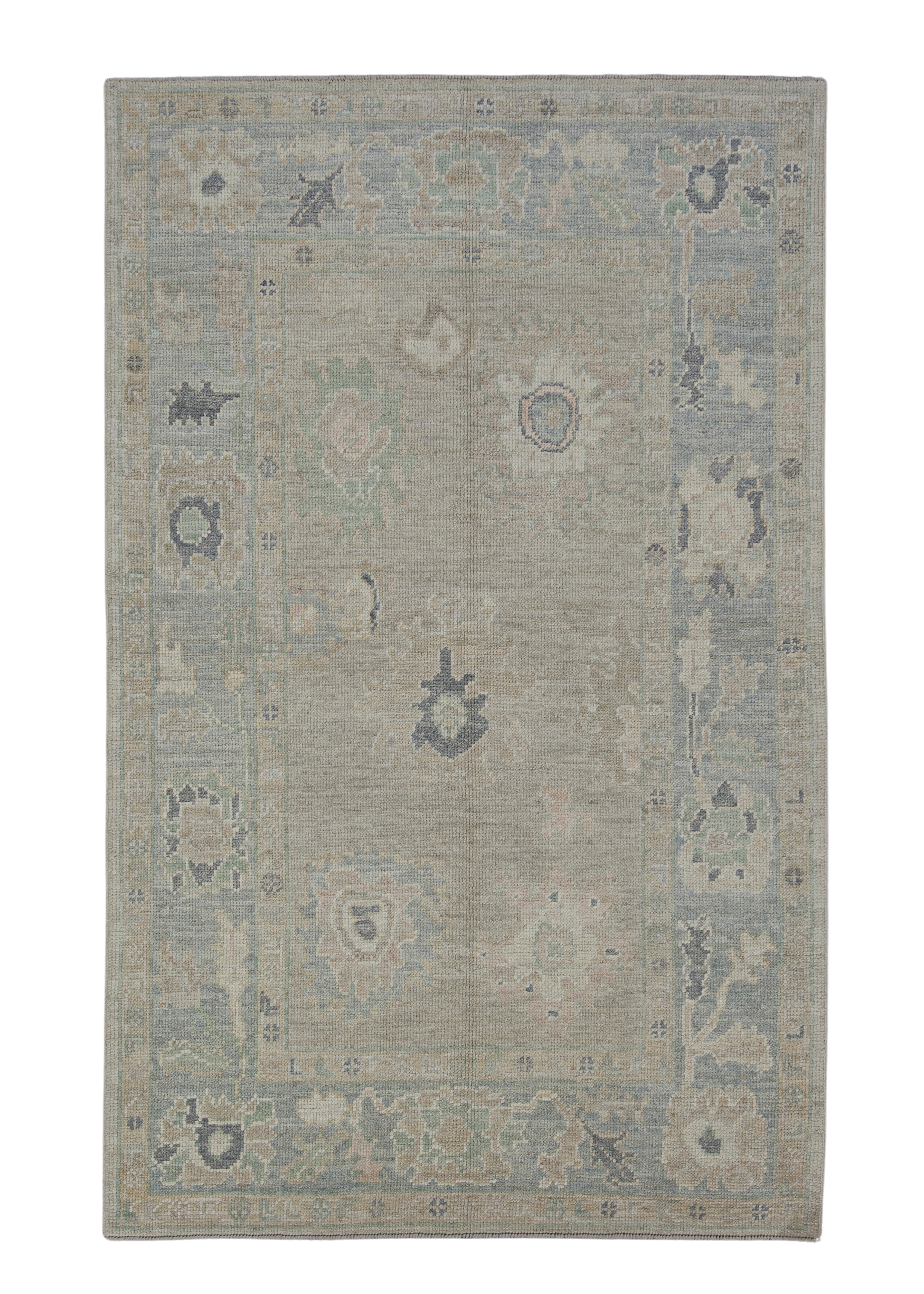 Turkish Oushak Rug 4'2" x 6'7" #11719