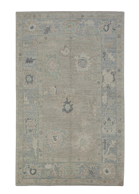 Turkish Oushak Rug 4'2" x 6'7" #11719