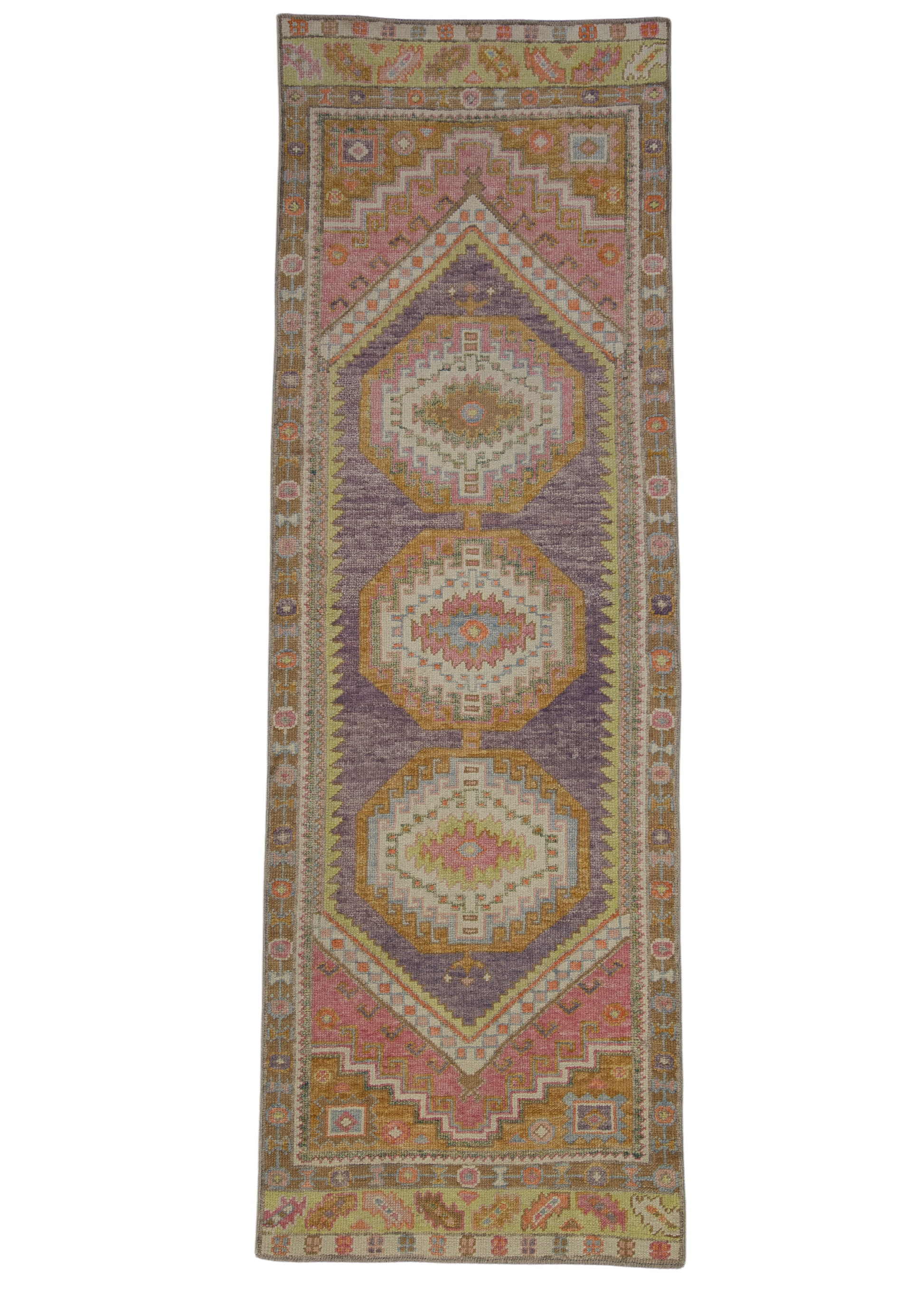 Turkish Oushak Rug 2'10" x 8'8" #2317