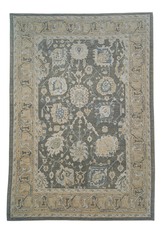 Antique Look Turkish Oushak Rug 9'11" x 13'11" #11971