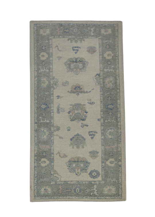 Turkish Oushak Rug 3'2" x 6' #12141