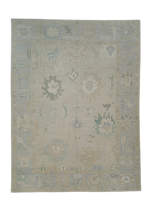 Turkish Oushak Rug 9'8" x 12'9" #11546