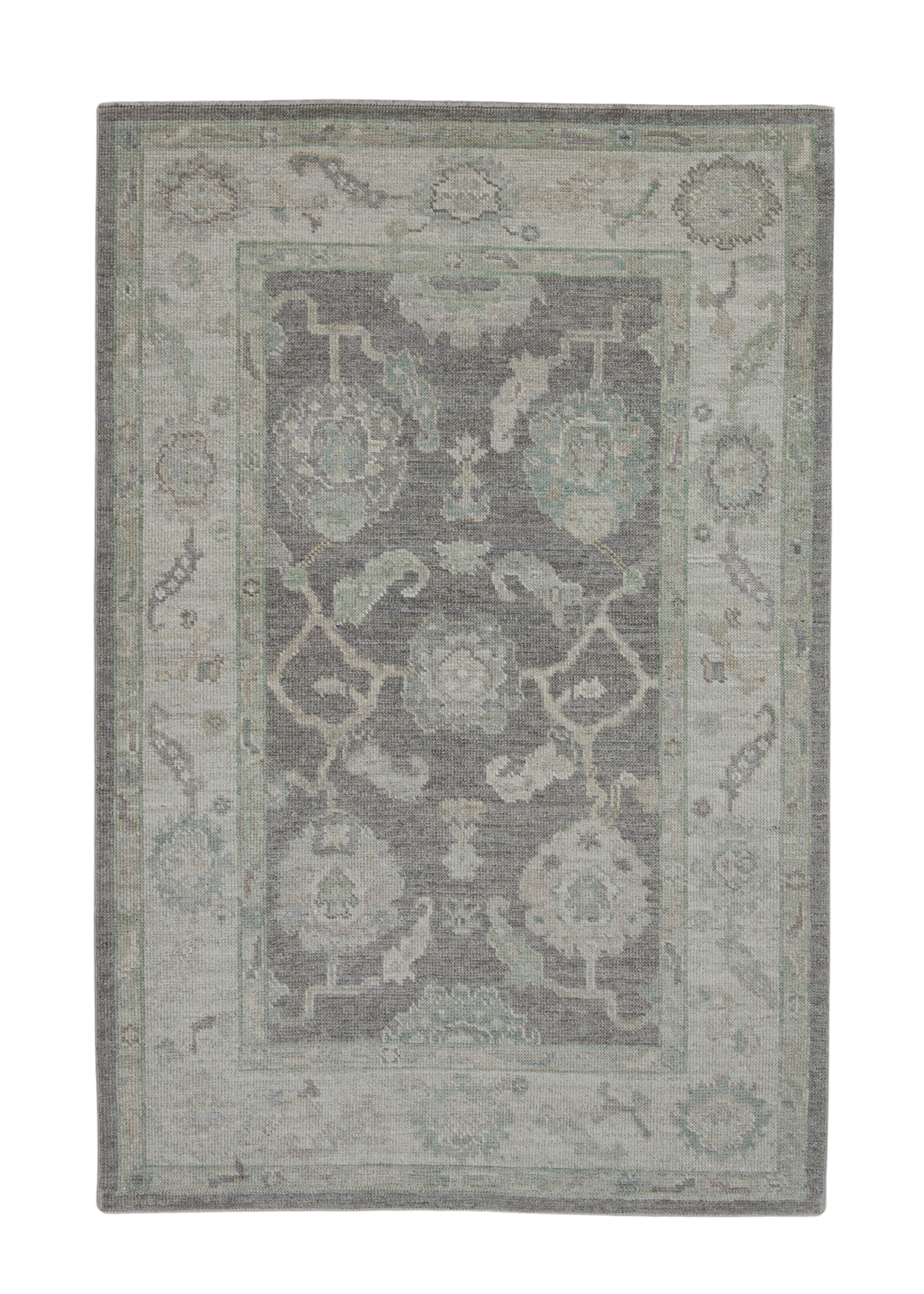 Turkish Oushak Rug 4'3" x 6'4" #11786