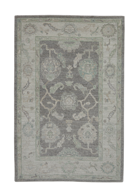 Turkish Oushak Rug 4'3" x 6'4" #11786