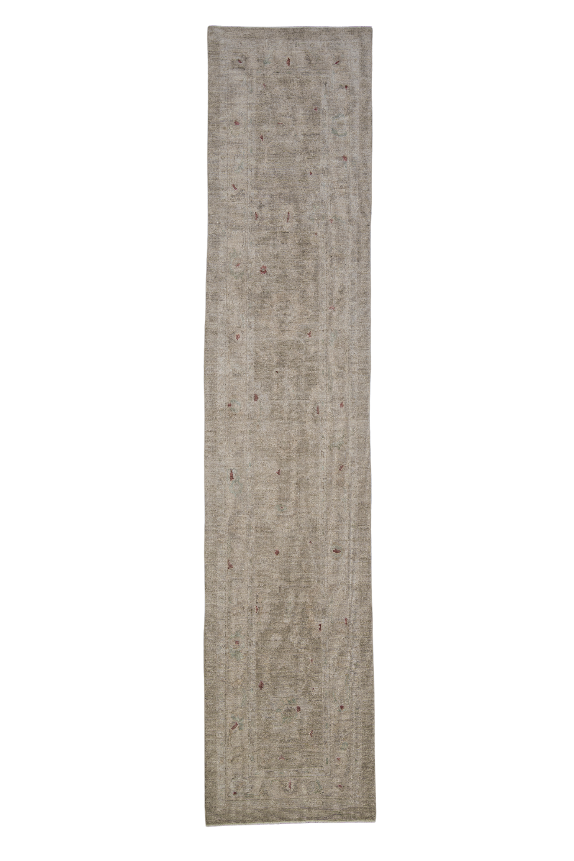 Turkish Oushak Rug 2'8" x 12'6" #2276