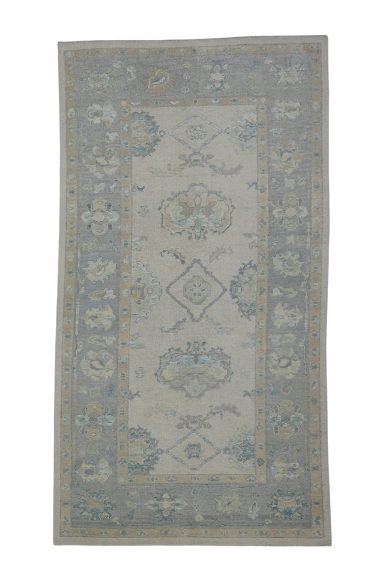 Turkish Oushak Rug 5'3" x 9'9" #11903