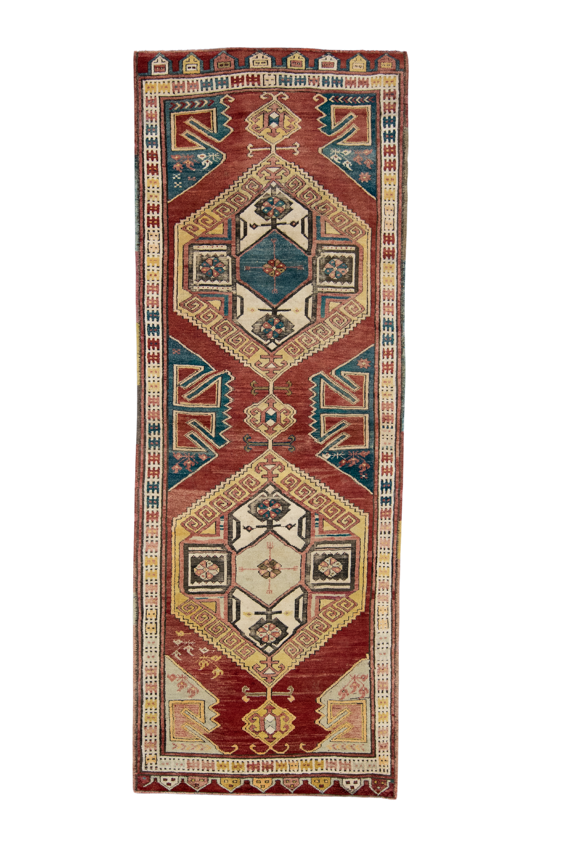 Turkish Vintage Anatolian Rug 3'11" x 10'11" #11982