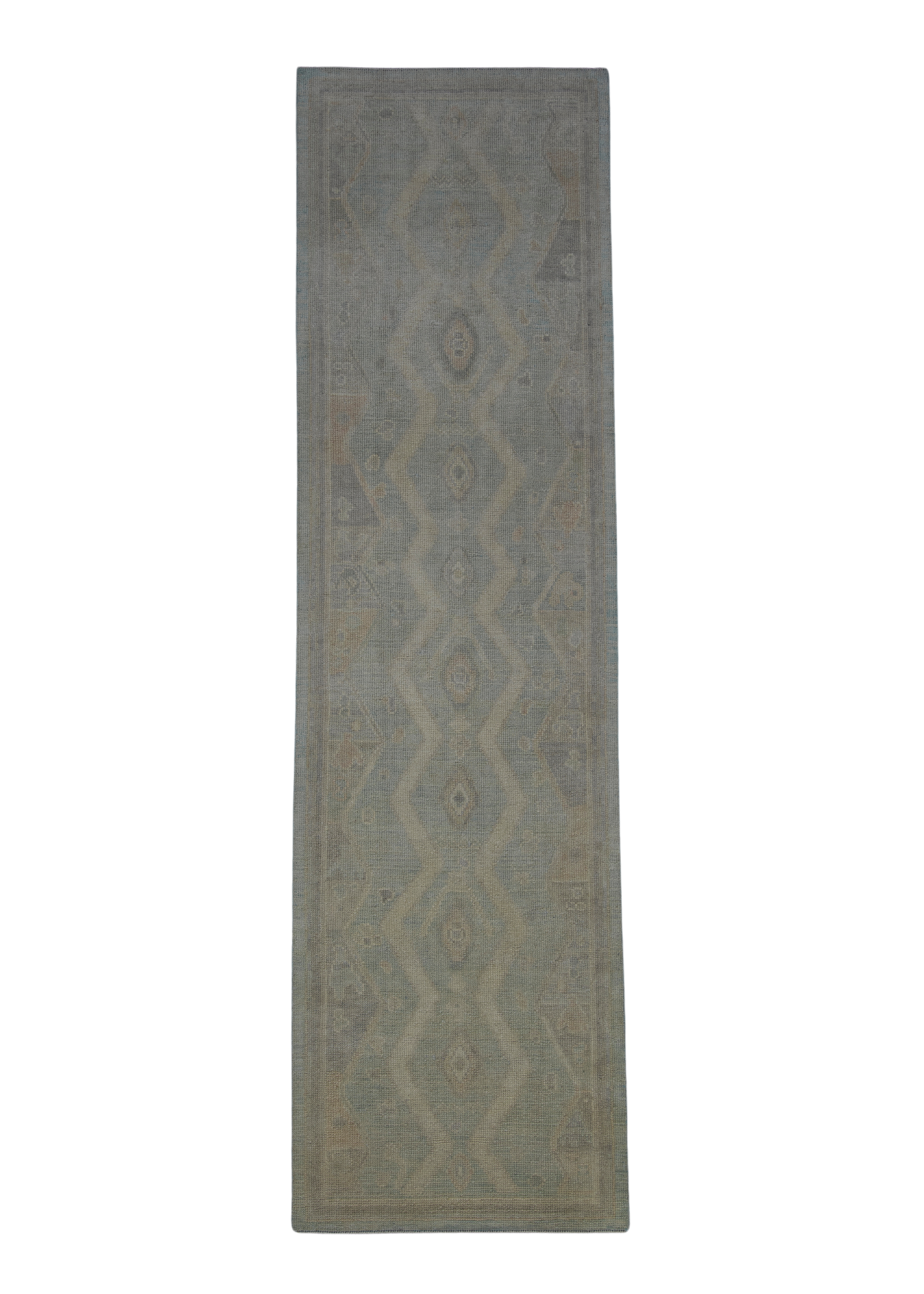 Turkish Oushak Rug 2'9" x 9'7" #12106