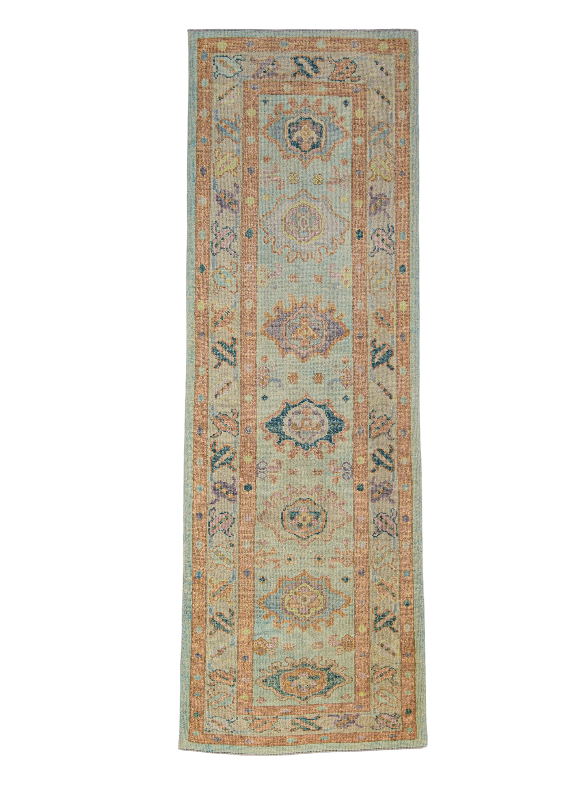 Turkish Oushak Rug 3'1" x 9'6" #2194