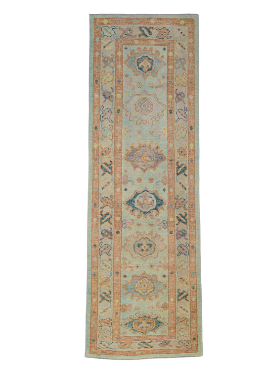 Turkish Oushak Rug 3'1" x 9'6" #2194
