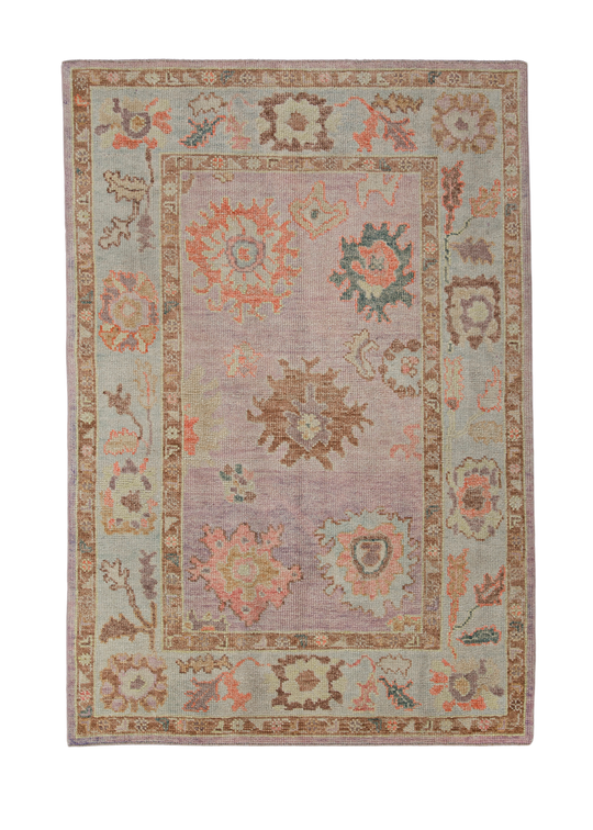Turkish Oushak Rug 4'2" x 6'1" #2327