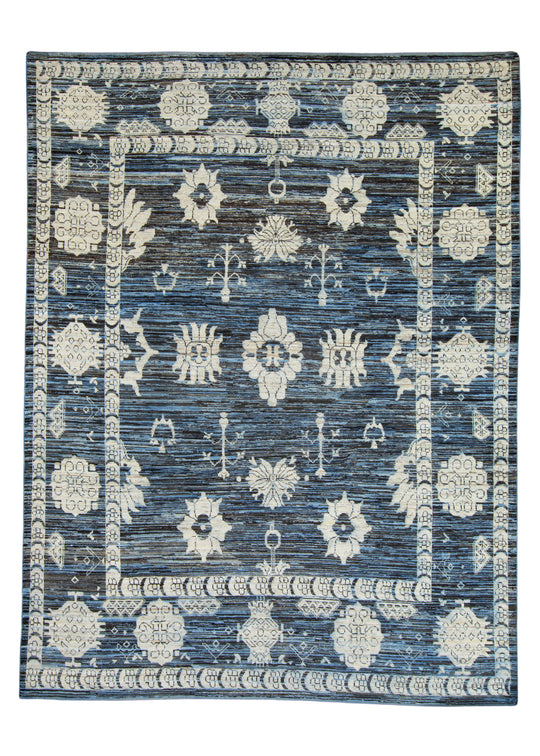 Oriental Hand Knotted Oushak Rug 9'5" x 12'4" #9036