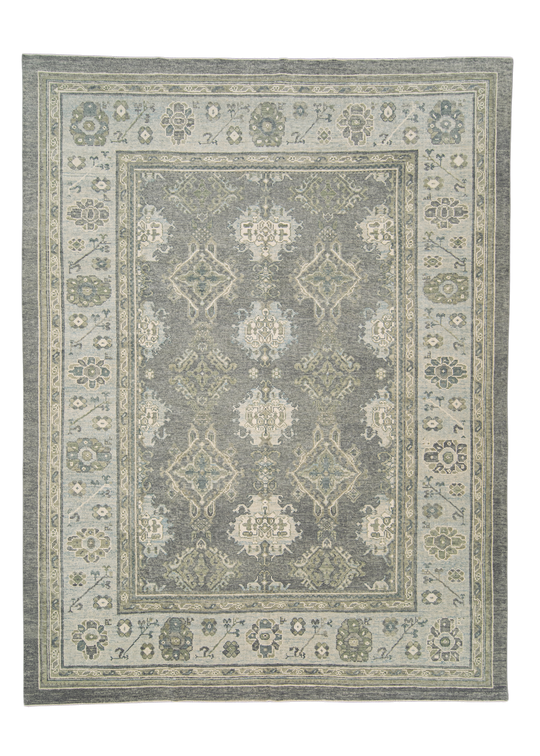Turkish Oushak Rug 9'3" x 12'1" #12097
