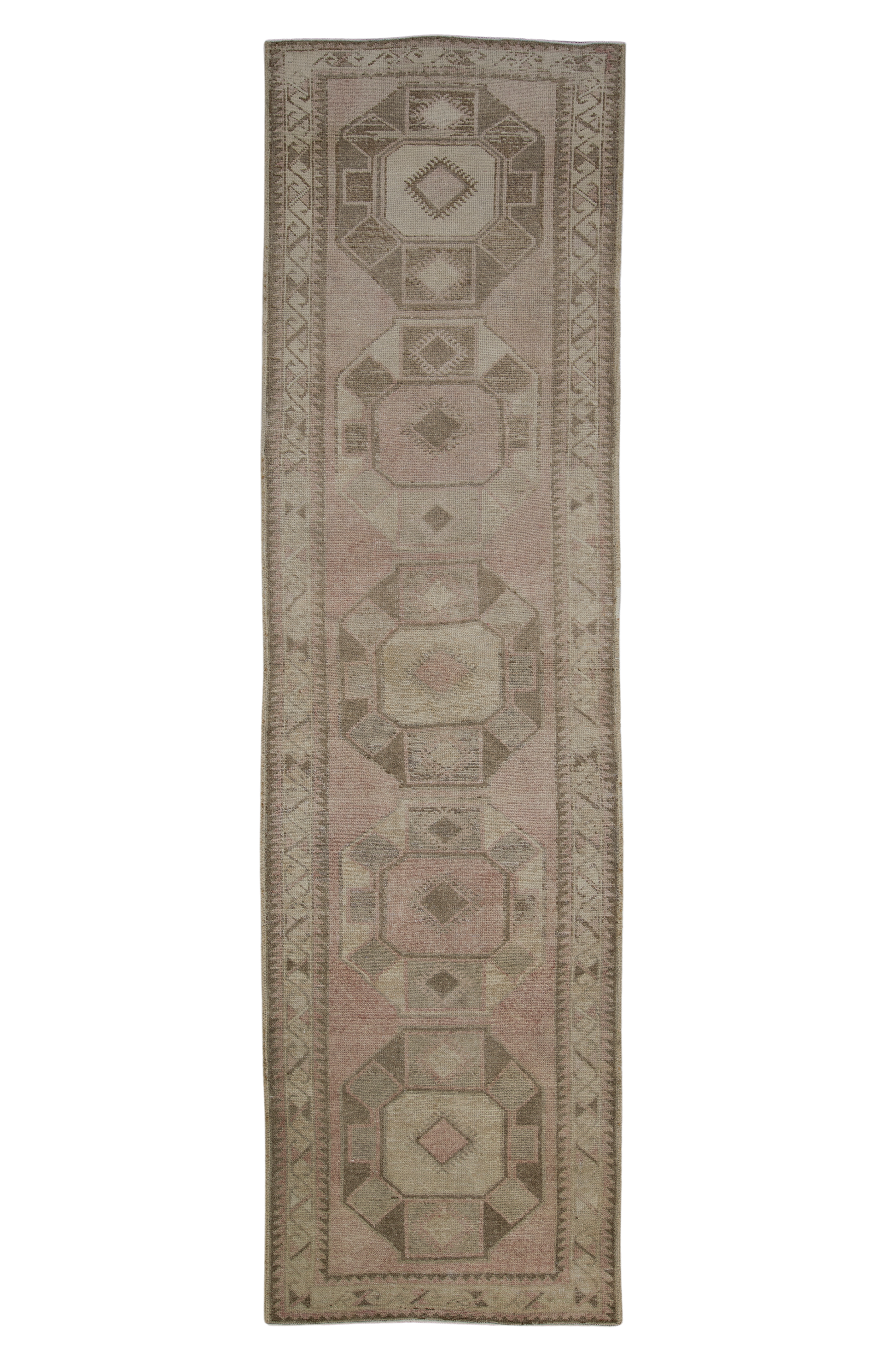 Turkish Vintage Anatolian Rug 3'6" x 12'6" #8332