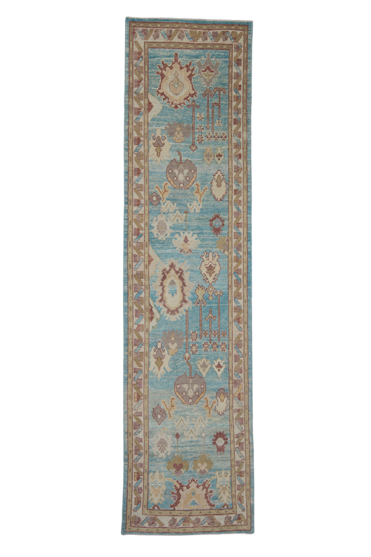 Turkish Oushak Rug 3' x 11'11" #2238