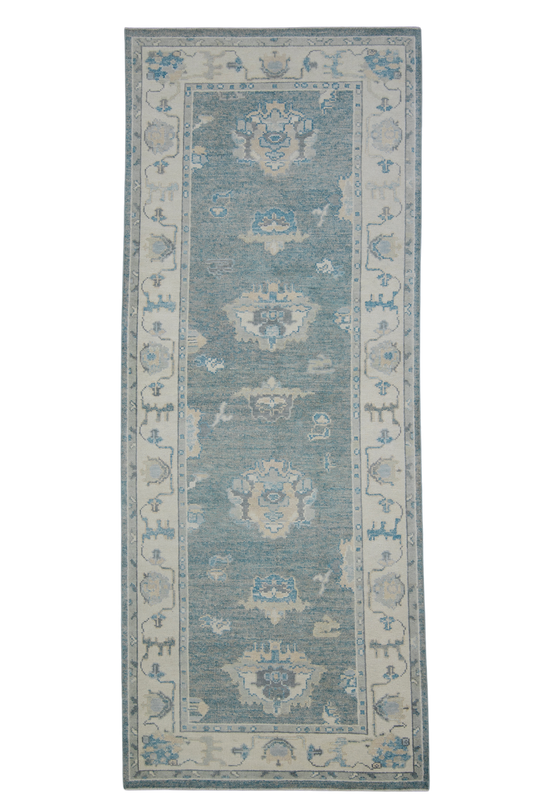 Turkish Oushak Rug 4'1" x 10'3" #11962